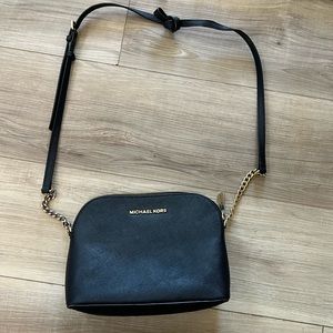 Michael Kors Black Purse - Gold Hardware